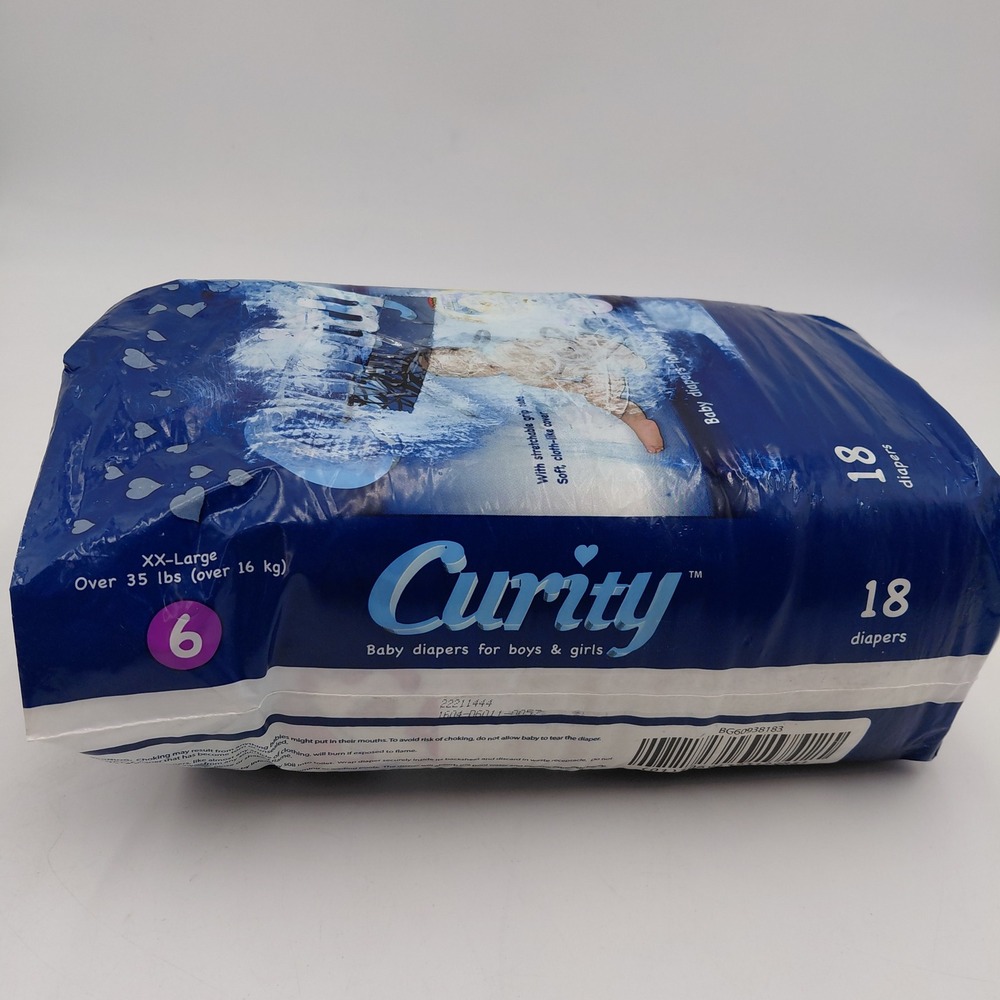 Curity Baby Diapers 6 XX-Large Clifford The Big Red Dog 18 Count Sealed New